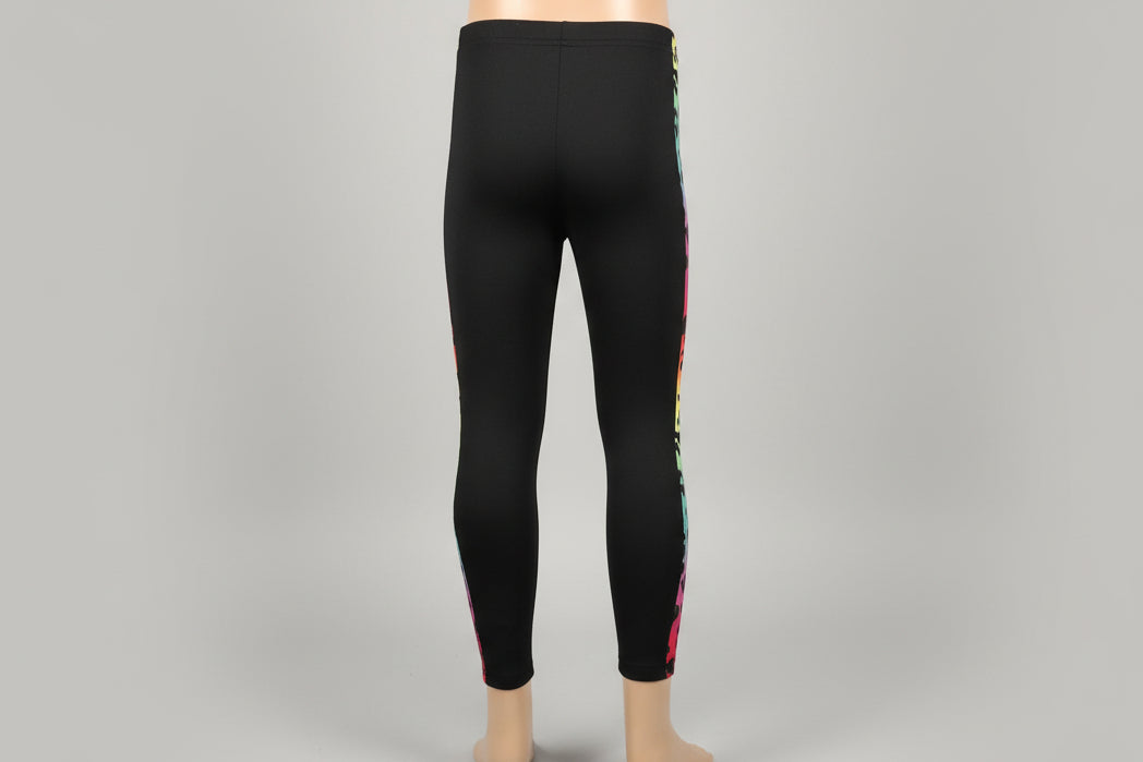Funky pattern striped leggings