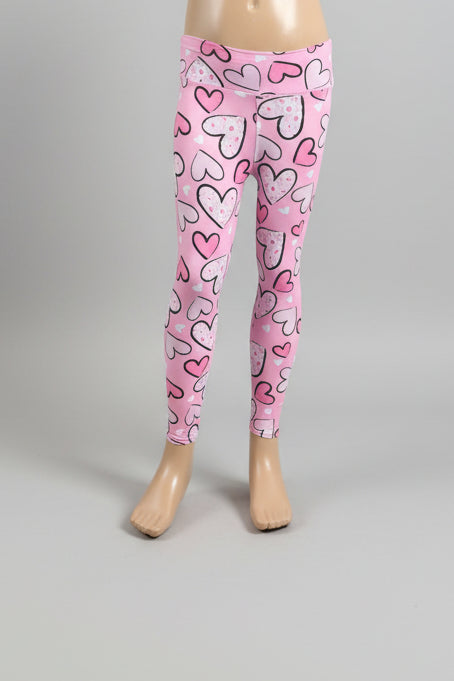 Heart design leggings