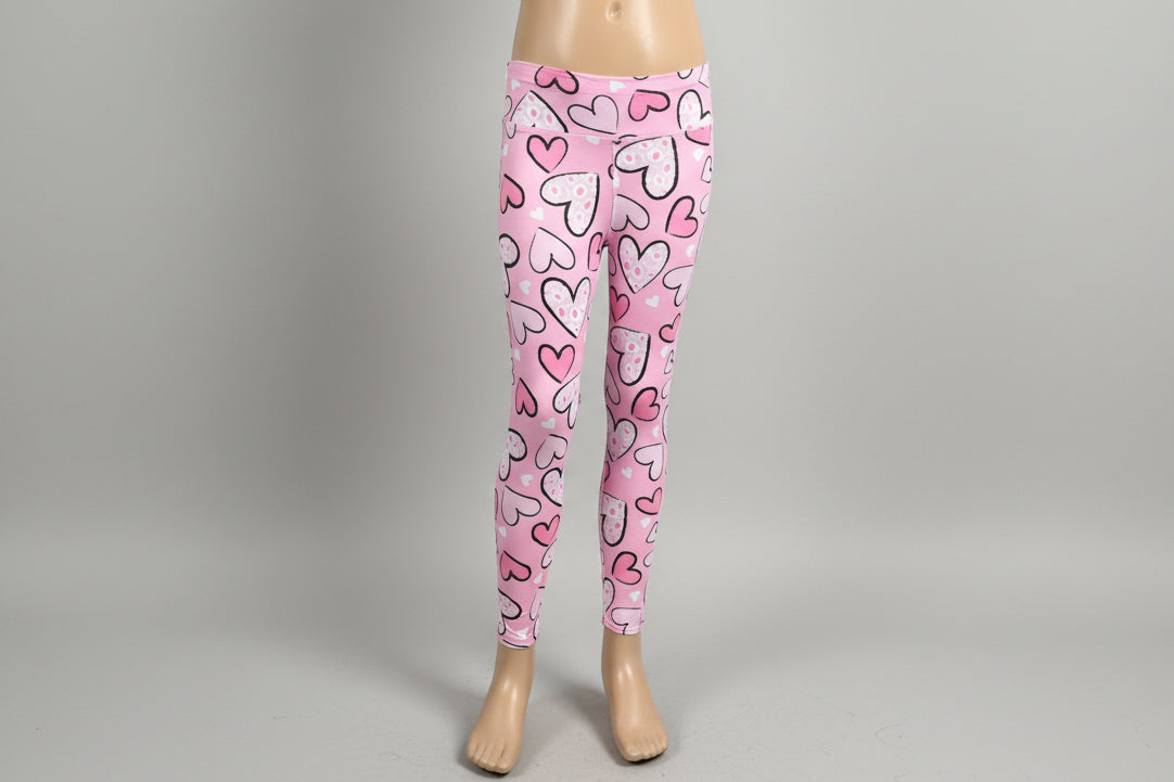 Heart design leggings