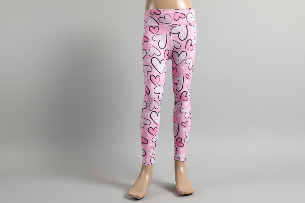 Heart design leggings