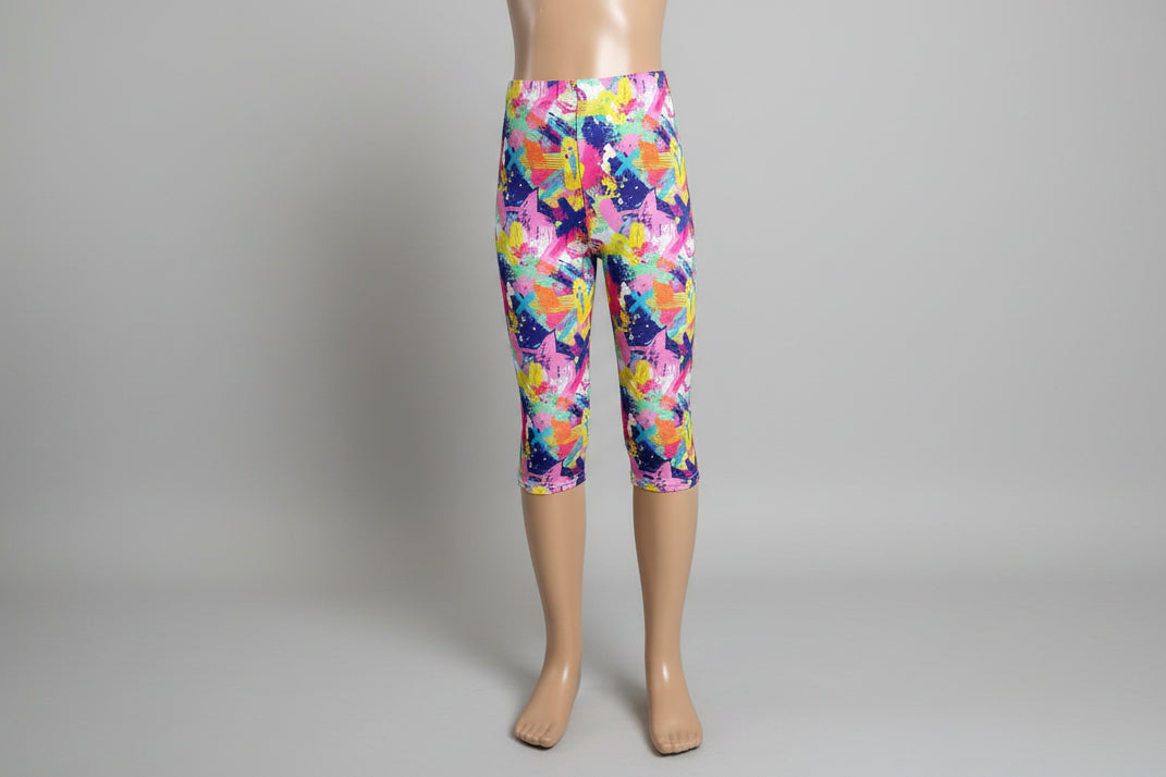 Patterned Capri leggings, choice of size & design!