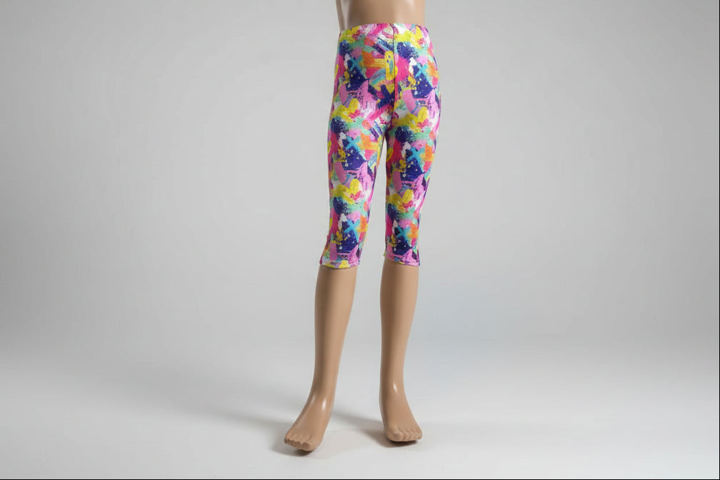 Patterned Capri leggings, choice of size & design!