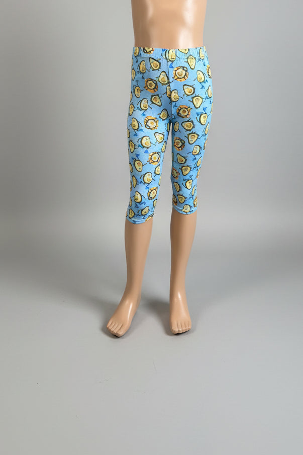 Patterned Capri leggings, choice of size & design!