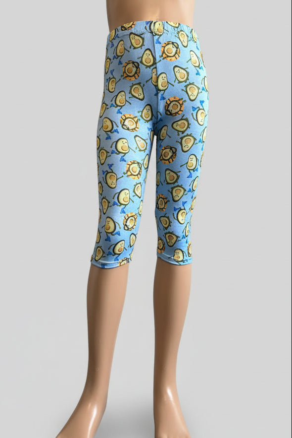 Patterned Capri leggings, choice of size & design!