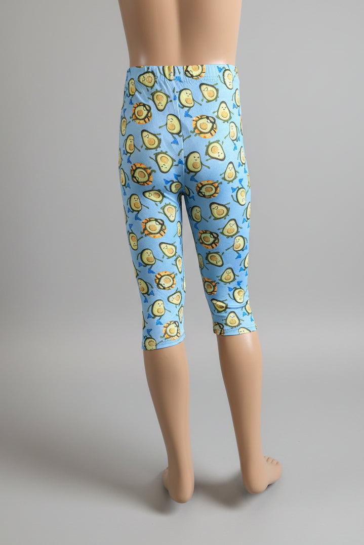 Patterned Capri leggings, choice of size & design!