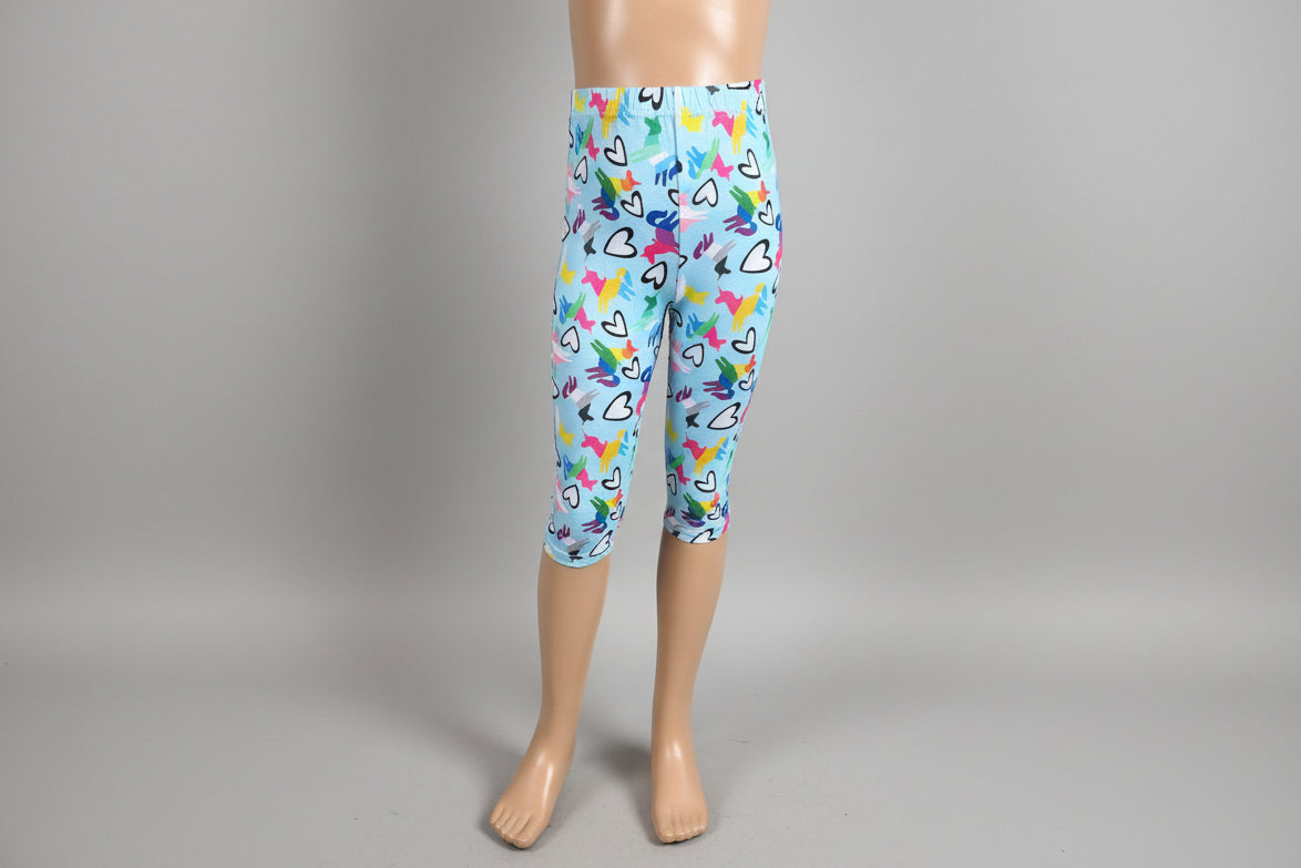 Patterned Capri leggings, choice of size & design!