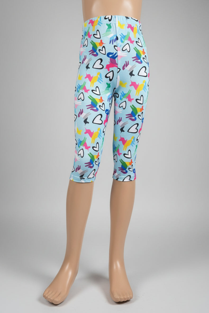 Patterned Capri leggings, choice of size & design!