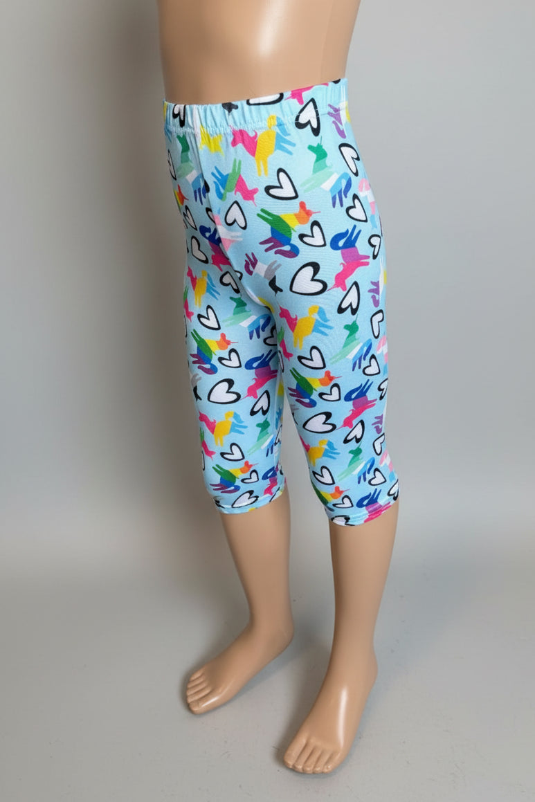 Patterned Capri leggings, choice of size & design!