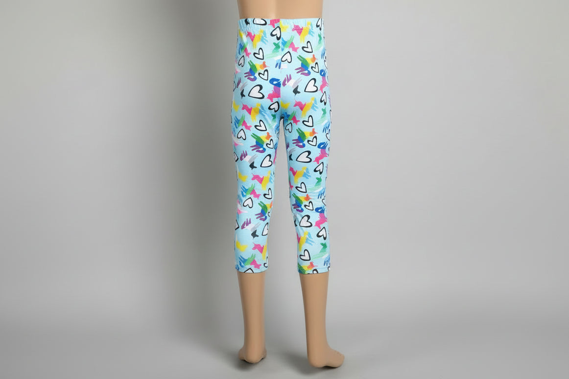 Patterned Capri leggings, choice of size & design!