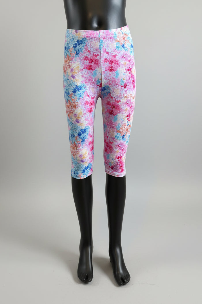 Flower patterned Capri leggings, choice of size & design!