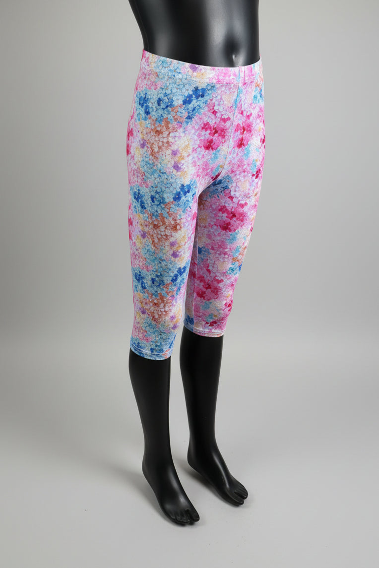 Flower patterned Capri leggings, choice of size & design!