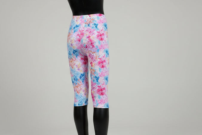 Flower patterned Capri leggings, choice of size & design!