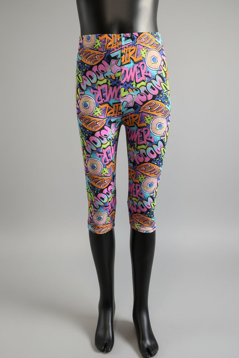 Patterned Capri leggings, choice of size & design!