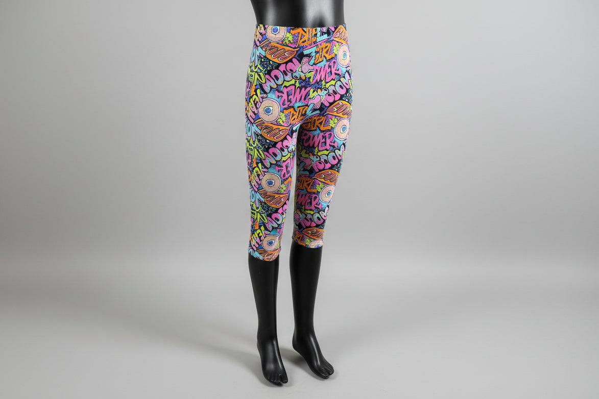 Patterned Capri leggings, choice of size & design!