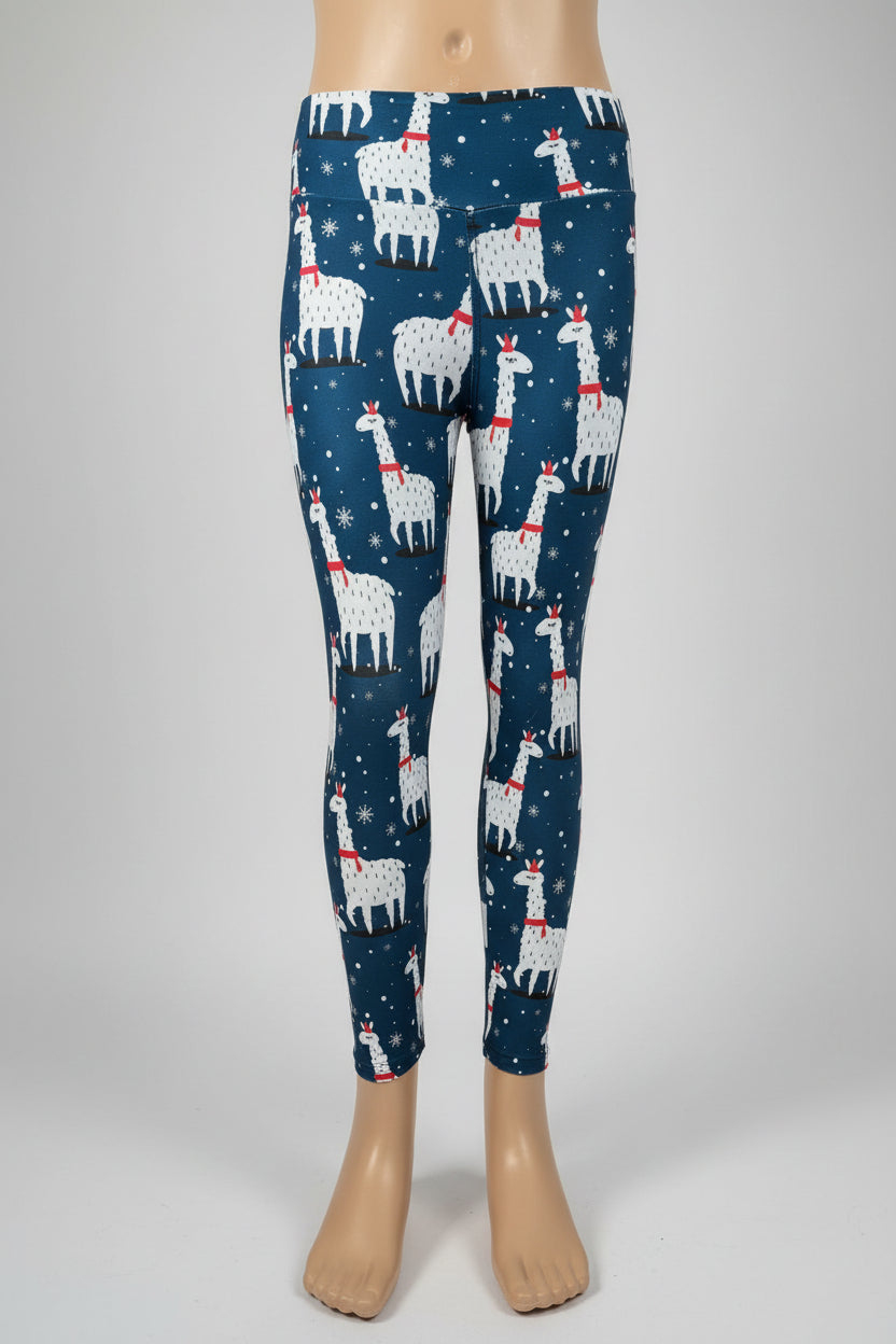 Christmas Alpaca leggings