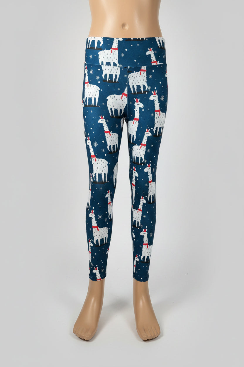 Christmas Alpaca leggings
