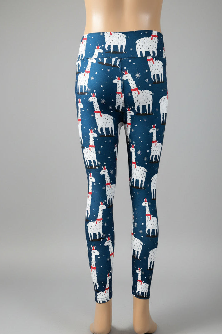 Christmas Alpaca leggings