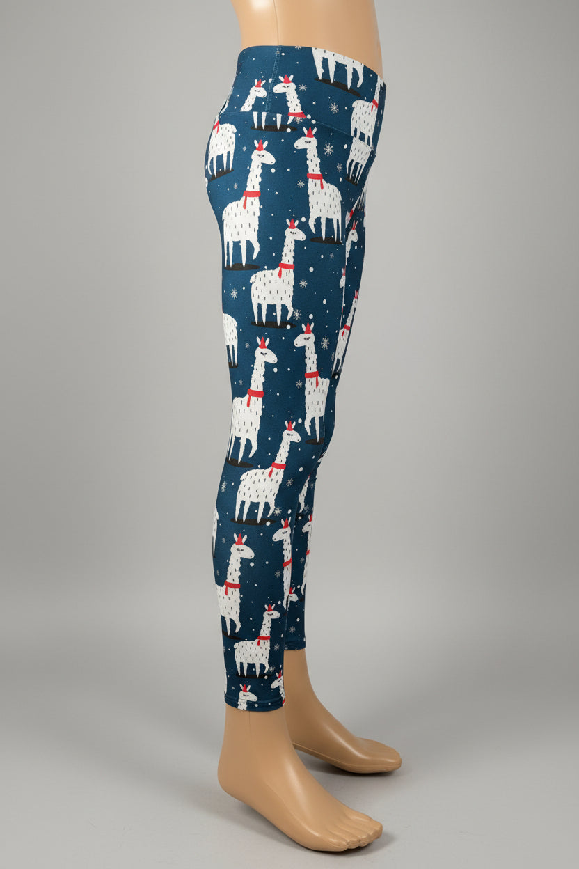 Christmas Alpaca leggings