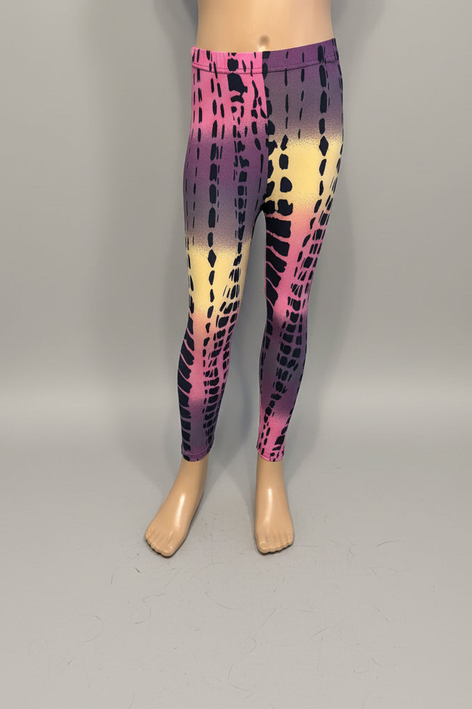 Jazzy design full length stretch leggings