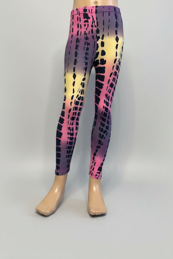 Jazzy design full length stretch leggings