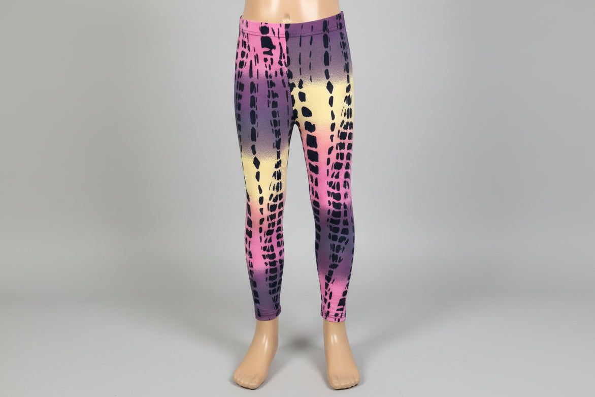 Jazzy design full length stretch leggings