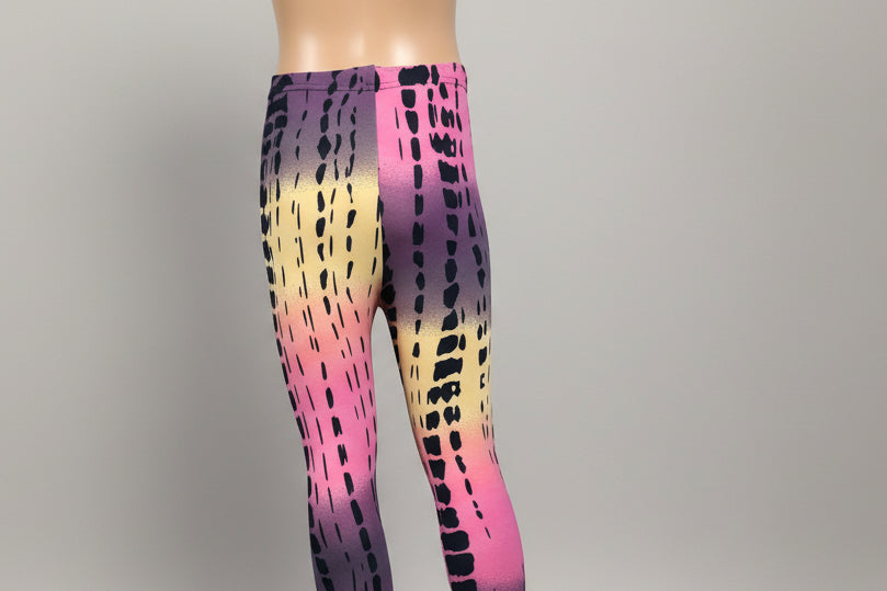 Jazzy design full length stretch leggings