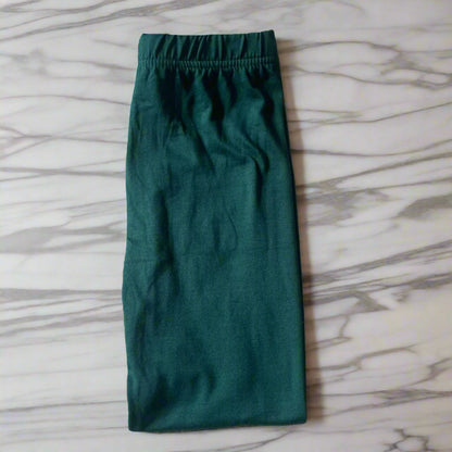 Dark green lightweight stretch leggings