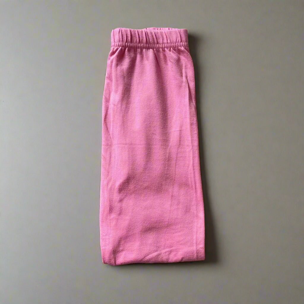 Lightweight pink full length stretch leggings