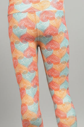 Heart design leggings