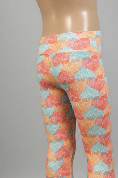 Heart design leggings