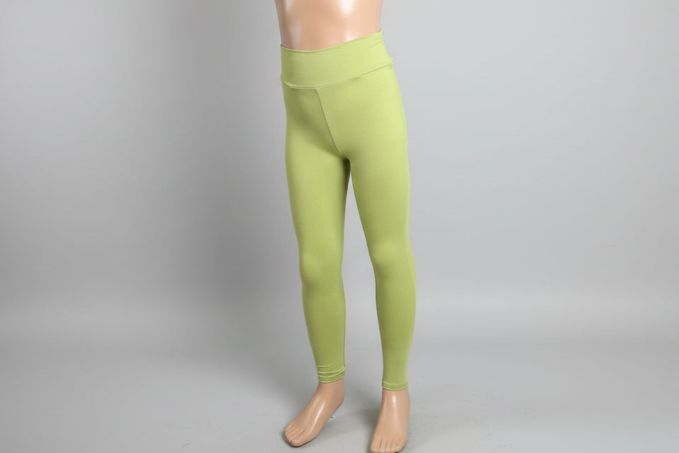 Olive green soft touch stretch leggings