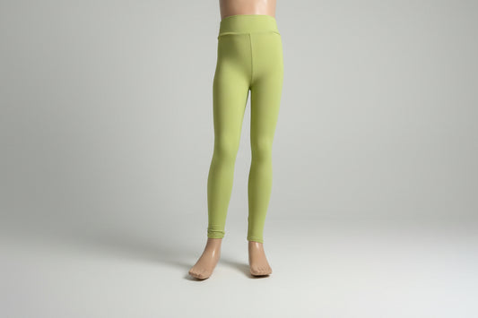 Olive green soft touch stretch leggings