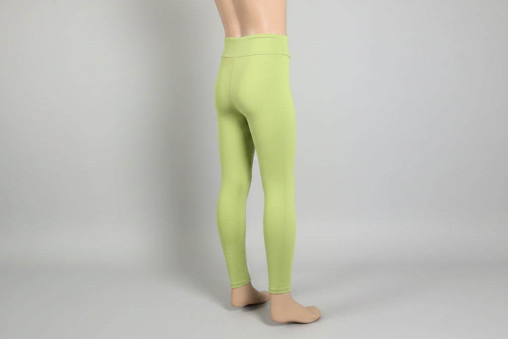 Olive green soft touch stretch leggings