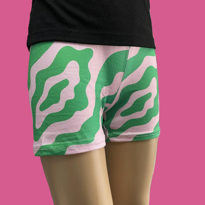 Pink & green summer shorts