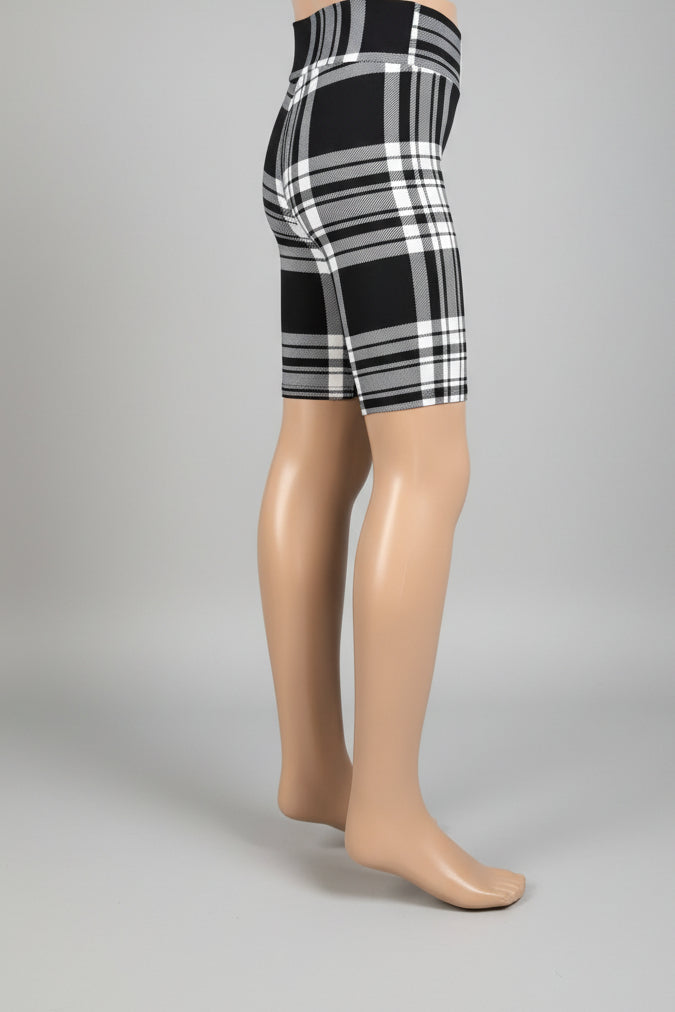Plaid soft touch shorts