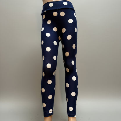 Polka Dot full length stretch leggings