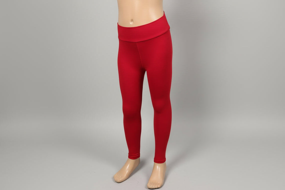 Red soft touch stretch leggings