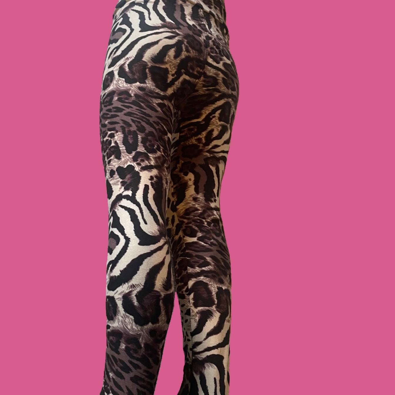 Girls safari design full length leggings