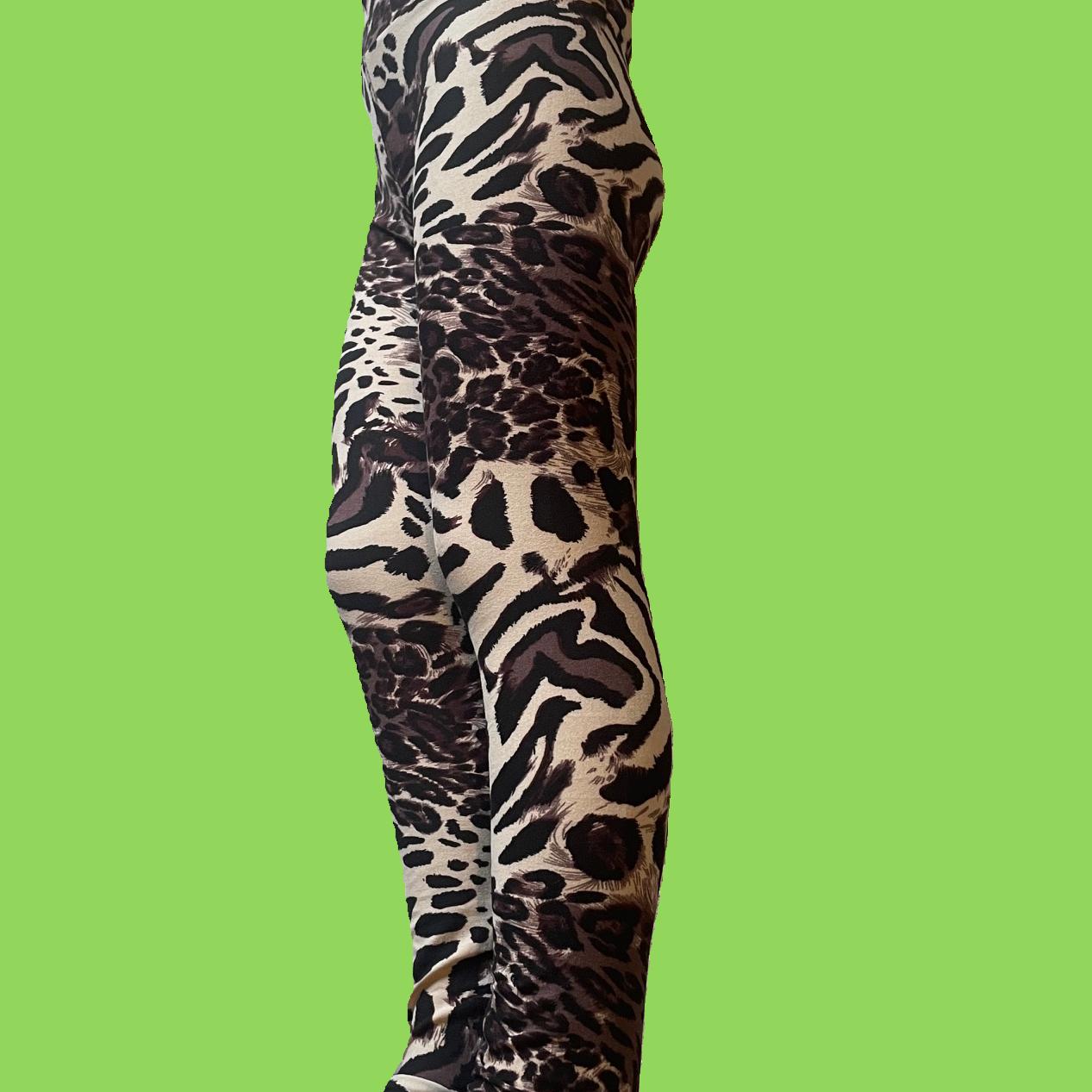 Girls safari design full length leggings