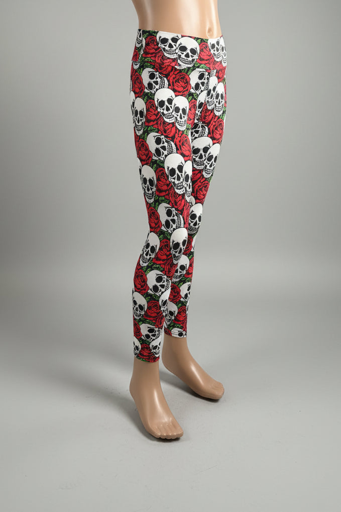 Skulls and Roses soft touch leggings