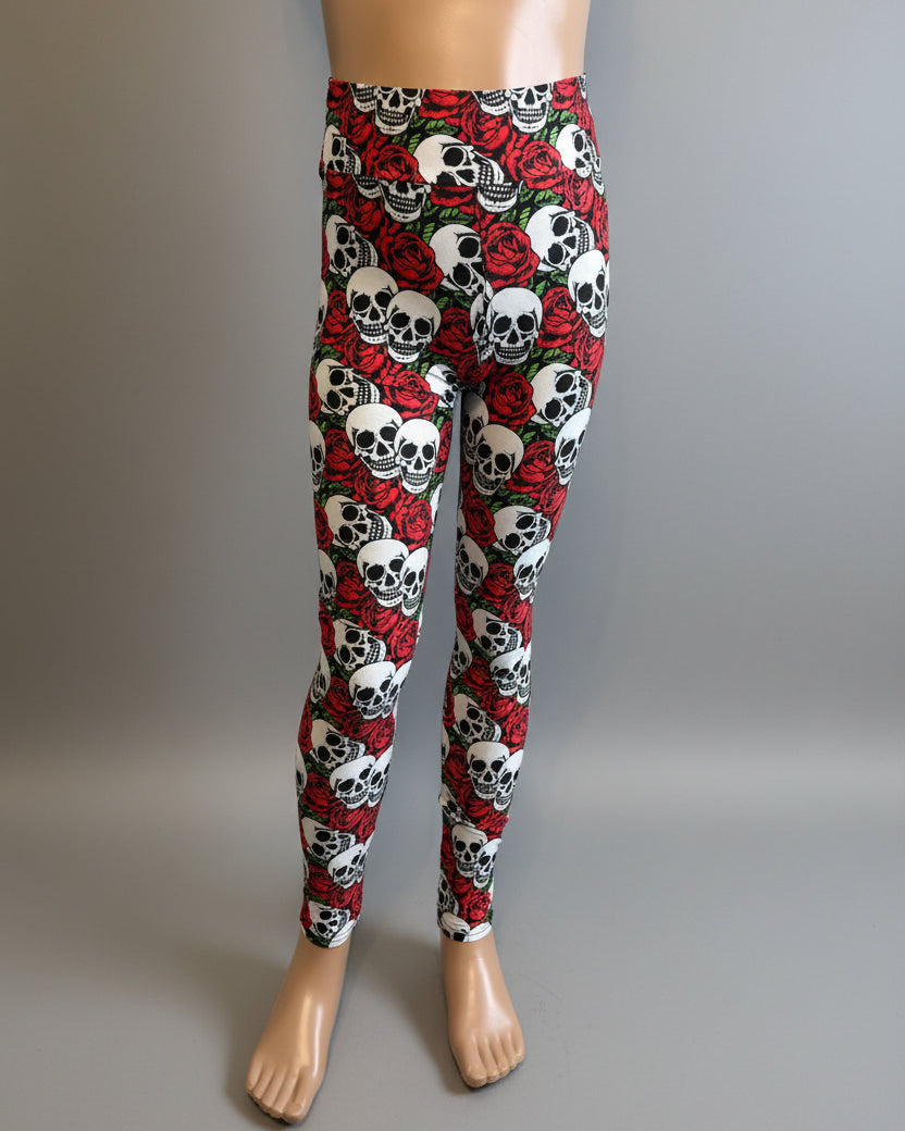 Skulls and Roses soft touch leggings