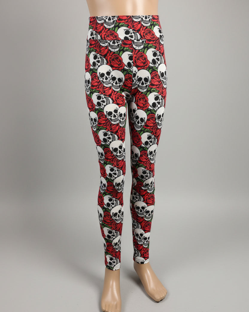 Skulls and Roses soft touch leggings
