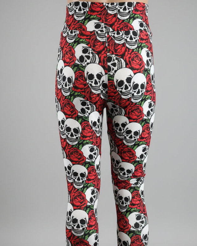 Skulls and Roses soft touch leggings