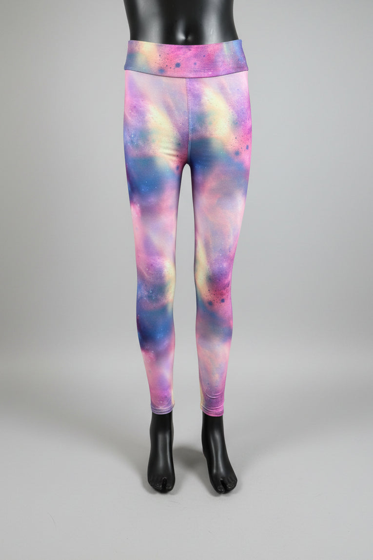 Space design soft touch leggings