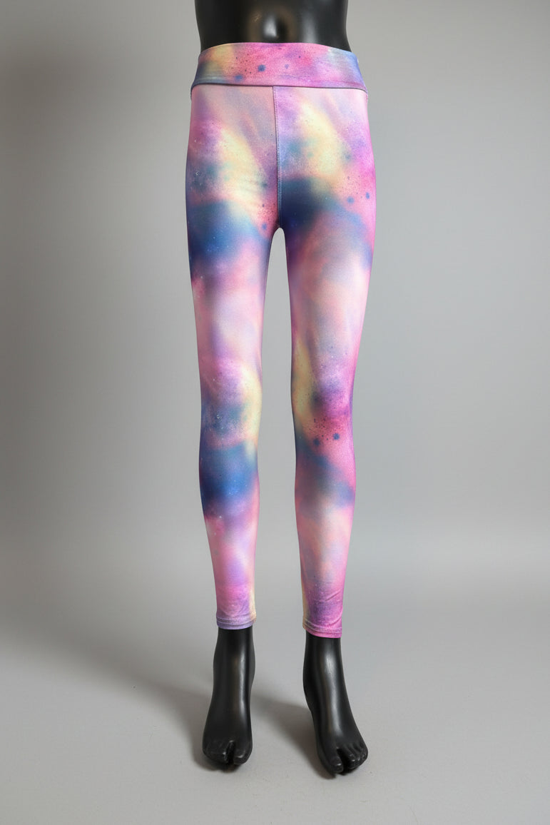 Space design soft touch leggings