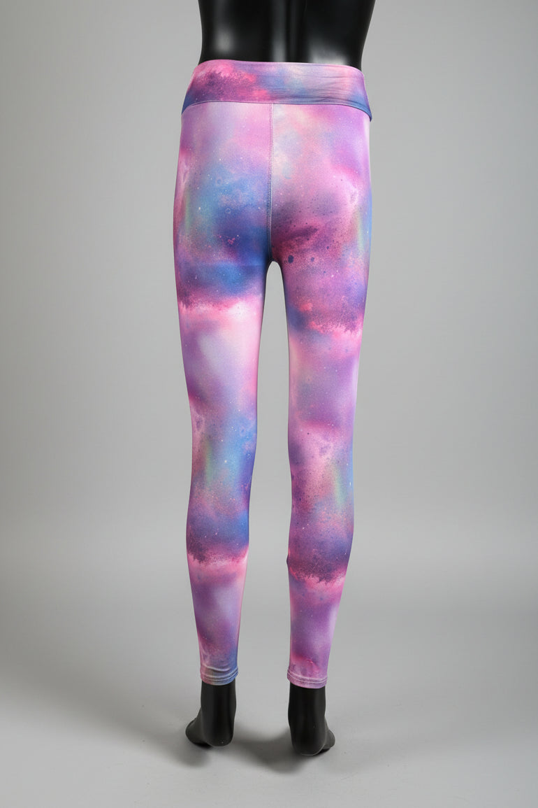 Space design soft touch leggings