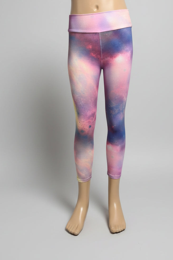 Space design soft touch leggings