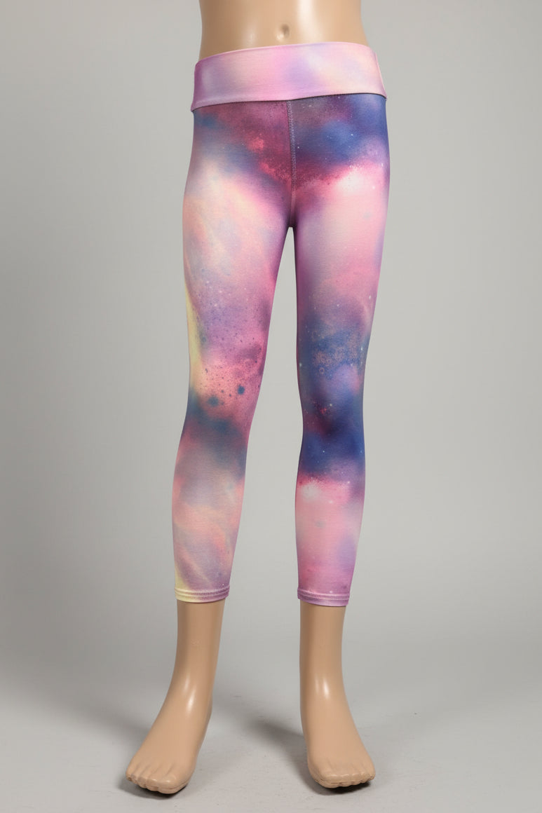 Space design soft touch leggings