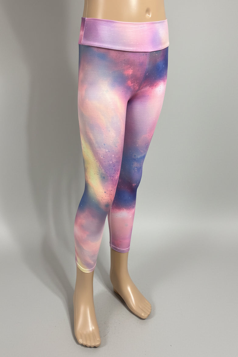 Space design soft touch leggings