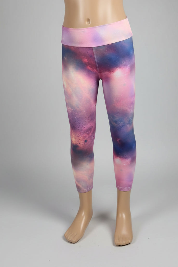 Space design soft touch leggings
